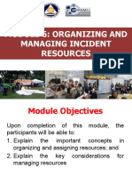 Module 6 - Organizing and Managing Incident Resources
