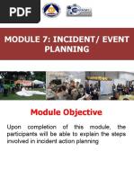 Module 7 - Incident Event Planning