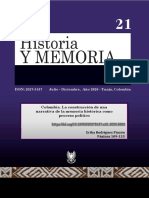 Artículo (Rev. Memoria e Historia) - La Consturcción de La Narrativa de Memoria Como Un Proceso Políticio. Rodríguez.