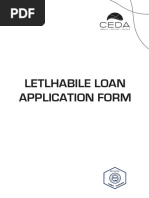 SEFA Funding Application Form Guide | PDF | Loans | Microfinance