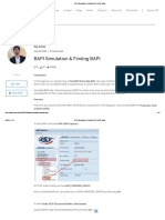 SAP BAPI Simulation & Finding BAPI