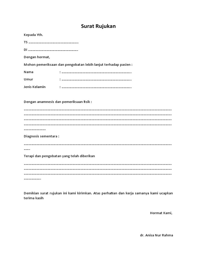 Surat Rujukan | PDF