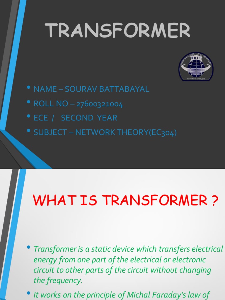 Transformer notes PDF