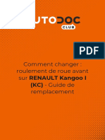 FR Comment Changer Roulement de Roue Avant Sur Renault Kangoo I KC Guide de Remplacement