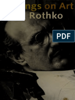 Mark Rothko Writings On Art