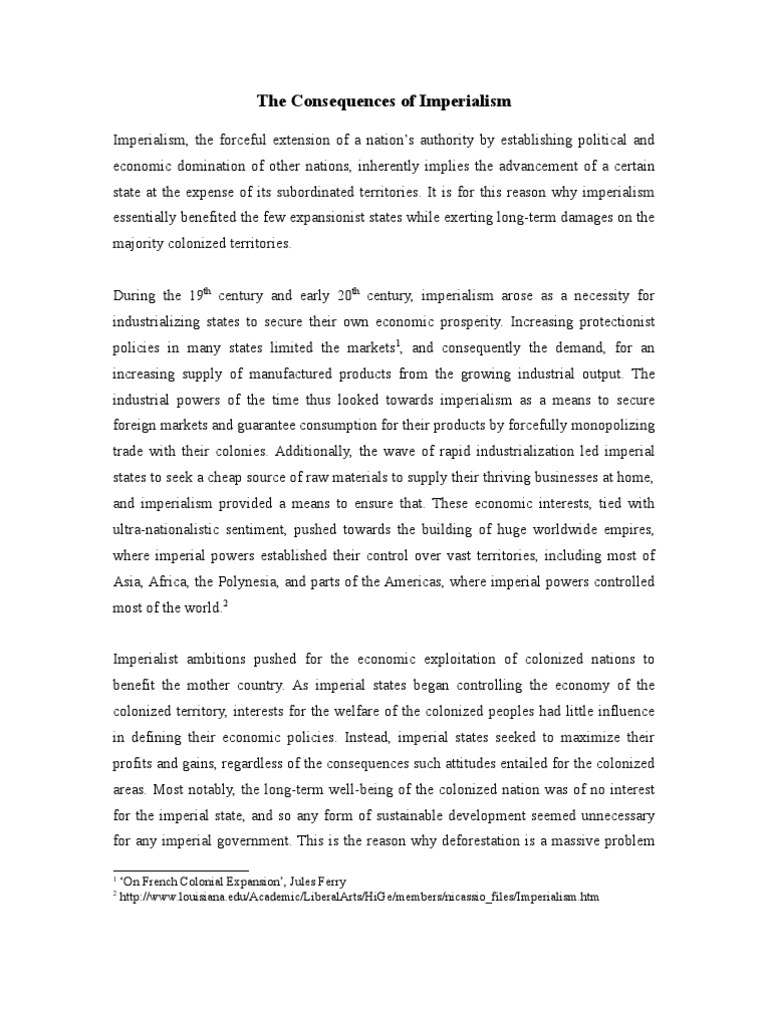 Imperialism Essays