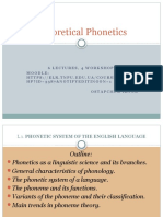 L 1 Phonetics As A Science
