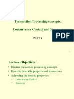 Transaction Processing Concepts - CC - Recovery