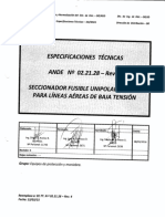 EE.TT 02.21.28 - Rev. 5 - Seccionador fusible unip. aereo  tipo NH de BT