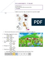 Science Assignment 1st Grade DERECK