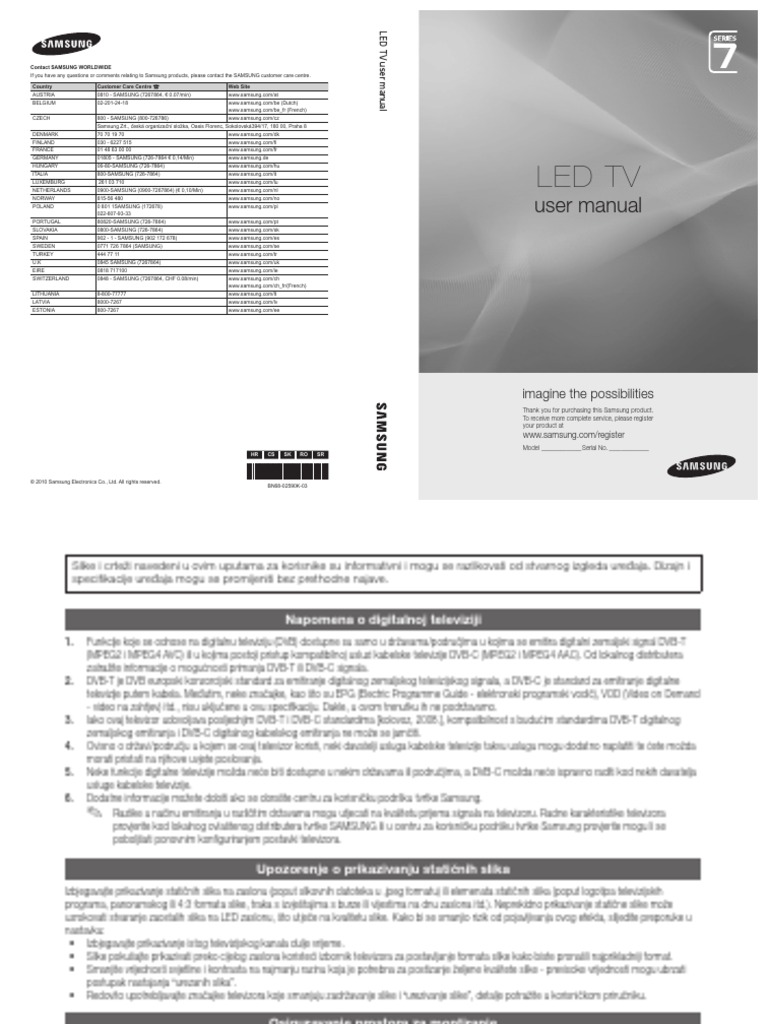 Manual TV Samsung | PDF