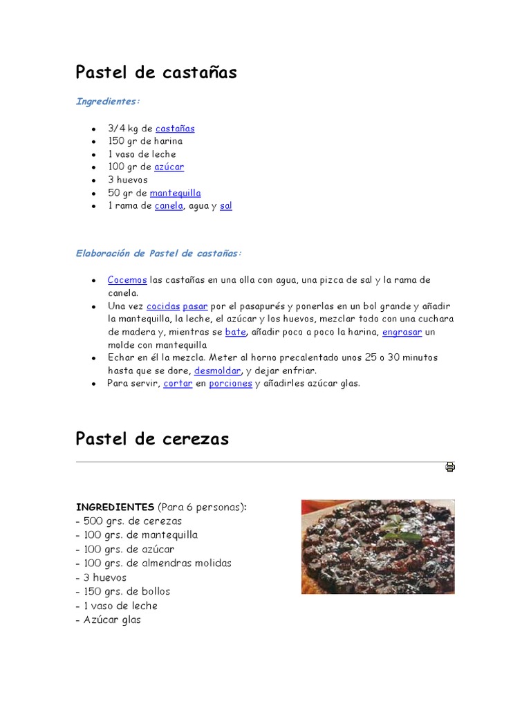 Recetas de Pasteles Variados y Fáciles | PDF | Postres | Tarta de queso