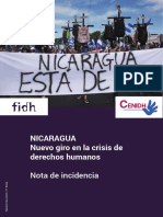 Nicaragua: Nuevo Giro en La Crisis de Derechos Humanos