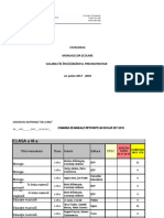 Catalogul Manualelor Scolare Valabile in Inv Preuniversitar, Anul Scolar 2017-2018, Retipariri VI-XII