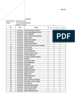 Attendance List of Halu Oleo University Public Health Students