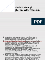 Curs 3 Adezivitatea Si Recunoasterea Intercelulara