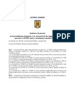 Hotărâre A Guvernului Pentru Actualizarea Cuantumului Amenzilor in Sport