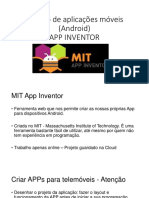 Criação de Aplicações Móveis (Android) - APP INVENTOR