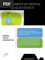 MENTAL STATUS EXAM Powerpoint