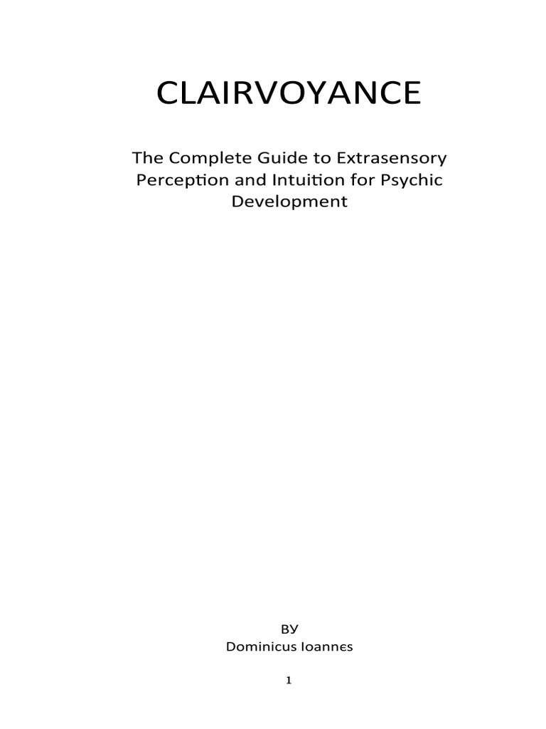 CLAIRVOYANCE PDF
