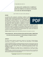 Biologia Celular, Educação Antirracista e Currículo