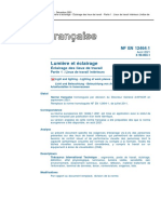 NF en 12464-1 Aout 2021 - Eclairage - Lieux - Travail - Intérieurs