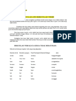 Regular and Irregular Verbs