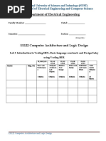 Lab 3 Introduction to Verilog (1)