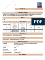 Resume - Nara Sai Kiran - Format7
