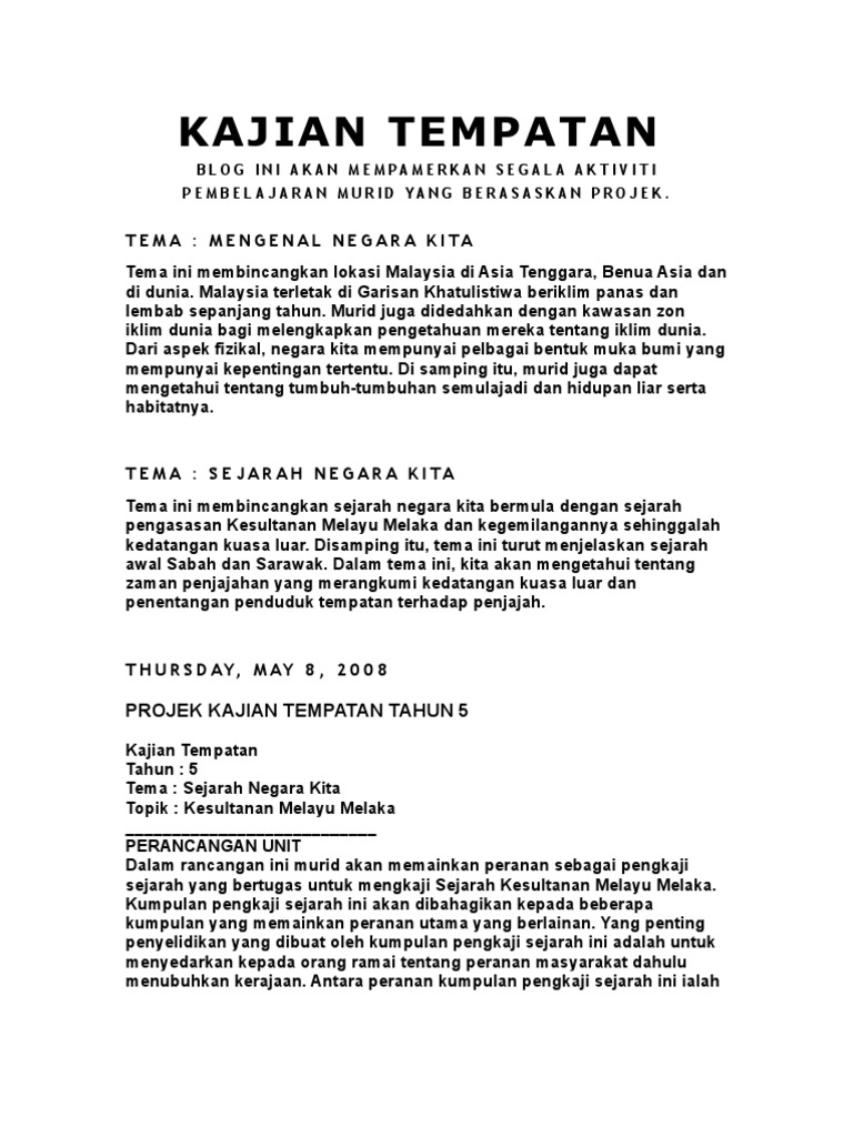 objektif kajian kesultanan melayu melaka