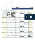 Calendário Março 2023 agenda