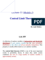 Lec-11 - Central Limit Theorem