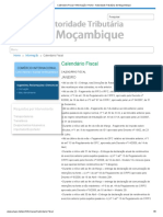 Calendario Fiscal - Informação - Home - Autoridade Tributária de Moçambique