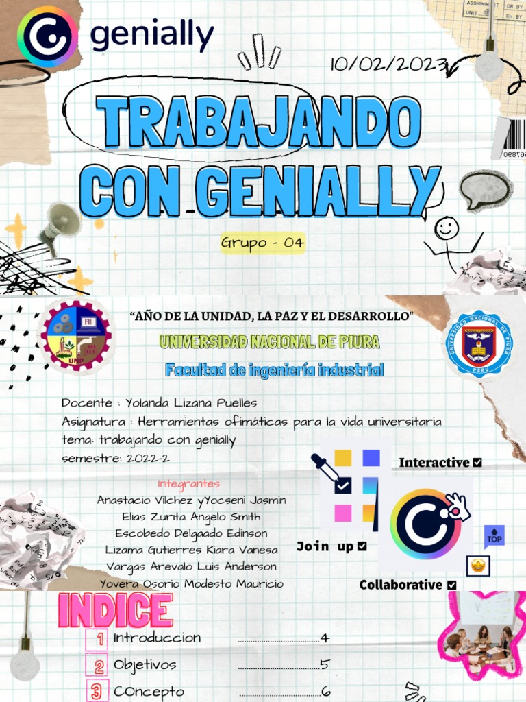 Tema - Trabajando Con Genially - G04. | PDF | Página web | Hipervínculo