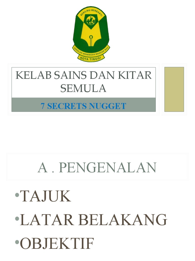 Kelab Sains Dan Kitar Semula - FINAL | PDF