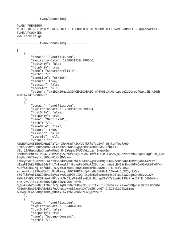 Free Netflix Cookies Daily | PDF | Http Cookie | Logic