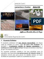 Orçamentos preliminares e indicadores para estruturas de concreto e aço