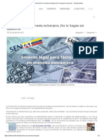 Facturación en Moneda Extranjera ¡No Lo Hagas Sin Asesoría! - Dalelavuelta - TV