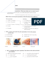 Medication Symptoms, Exercises and Abbreviations