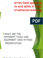 Week 8 Day 1 - 3 Preserves Food Applying Principles and Skills in Food Preservation