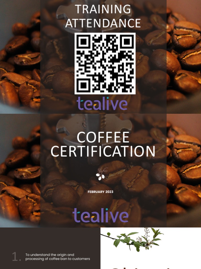 Coffee Certification Training Overview | PDF | Coffee | Water
