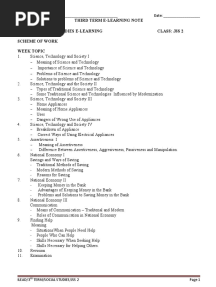 3RD Term J2 Social Studies