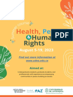 Brochure Summer Course Health, Peace and Human Rights.