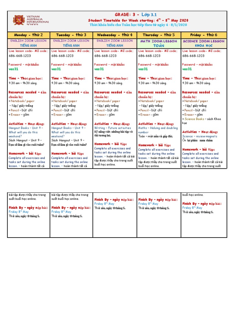 G3.CEP Schedule PDF