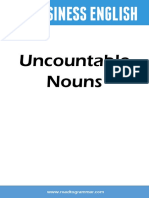 Uncountable Nouns Business English