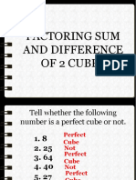 Factoring Sum and Difference of 2 Cubes