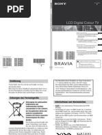 Download Sony LCD-TV KDL Bedienungsanleitung by rapalot SN6289530 doc pdf