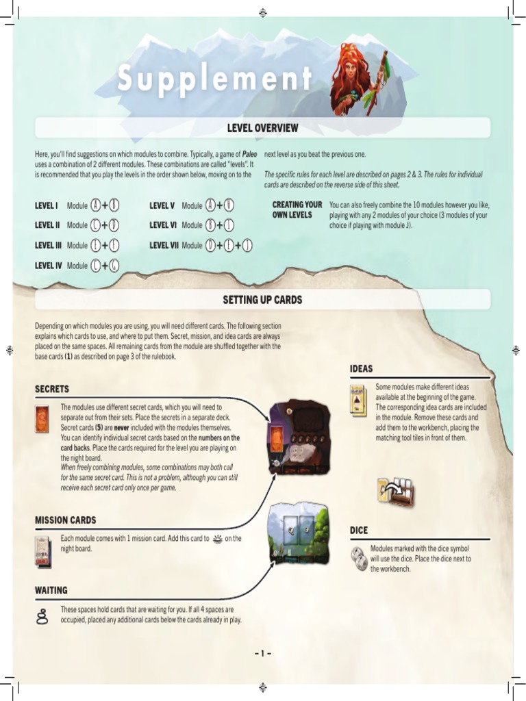 Paleo - Summary Sheet - en | PDF | Playing Cards