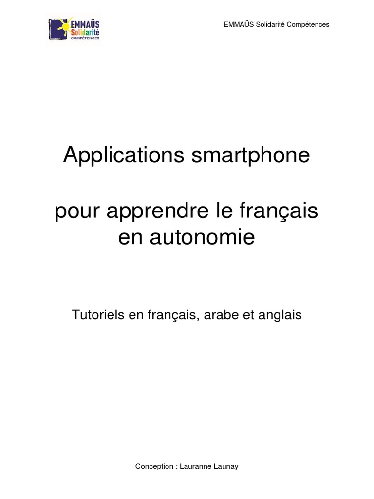 Applis pour apprendre le français débutant | PDF | Langue française ...