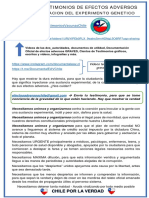 Miles de Testimonios de Efectos Adversos: Post Inoculacion Del Experimento Genetico